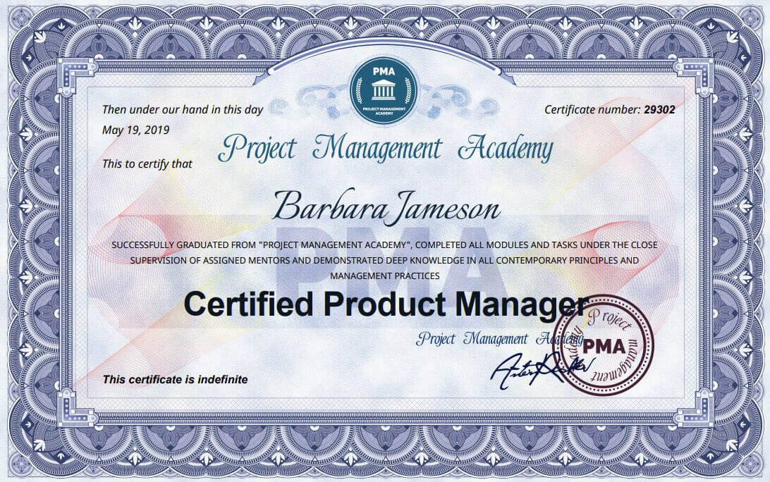 Certified Product Manager Certified Product Manager